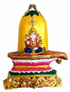 METAL SHIVLINGA GANESHA HANGING(Stone)