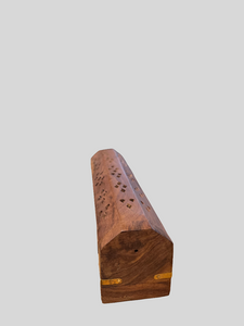 Wooden Incense Holder With Lid