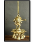Brass Dancing Ganesh Hanging With Bell