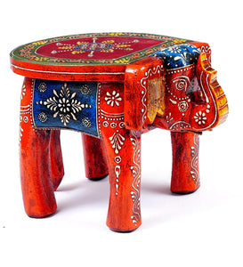 WOODEN ELELPHANT STOOL SINGLE (YZZ)