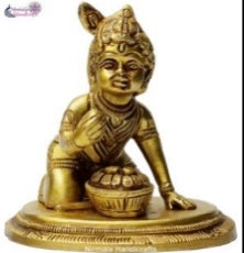 BRASS LADDU GOPAL STATUE (AXT)