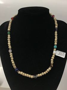 Tulasi Neckbeads + Stone - One Round (Various Stones)