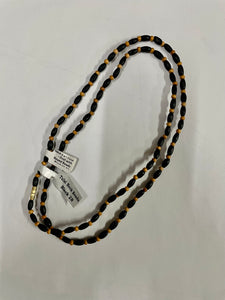 Black Tulasi Neckbeads - Two Rounds (Various Sizes and Designs)