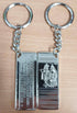 Radha Krishna Silver Keychain